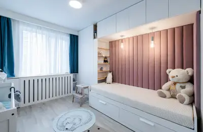 Modern 3-Bedroom Apartment with White and Scandinavian Accents