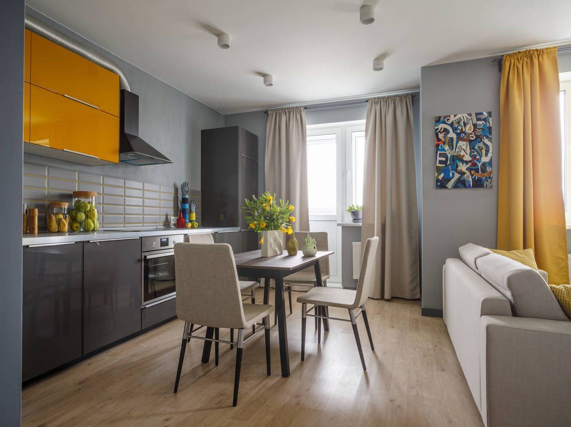 Shades of Gray in a 45 Square Meter Design