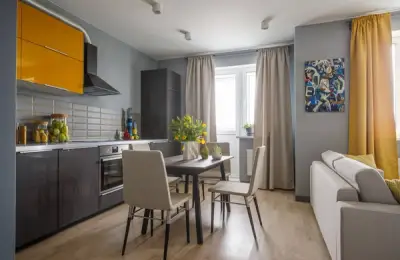 Shades of Gray in a 45 Square Meter Design