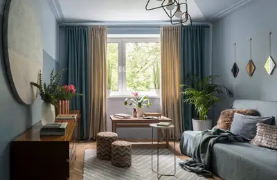 Functional Layout for a 2-Bedroom Apartment Inspiring Calm and Good Mood