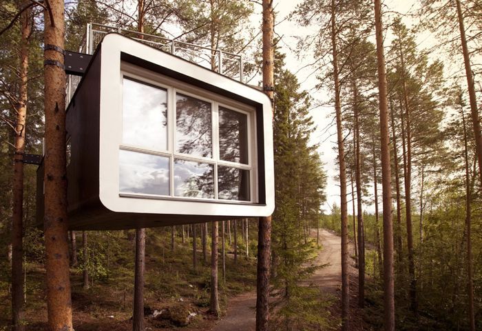 8 Idei creative pentru casute in copaci