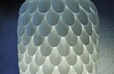 DIY Plastic Spoon Chandelier
