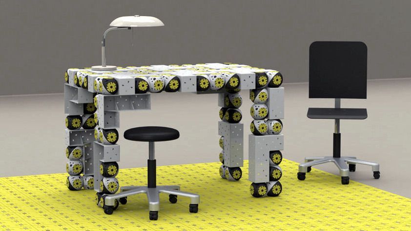 Inventie Incredibila! Roboti care se transforma in mobila! (VIDEO)