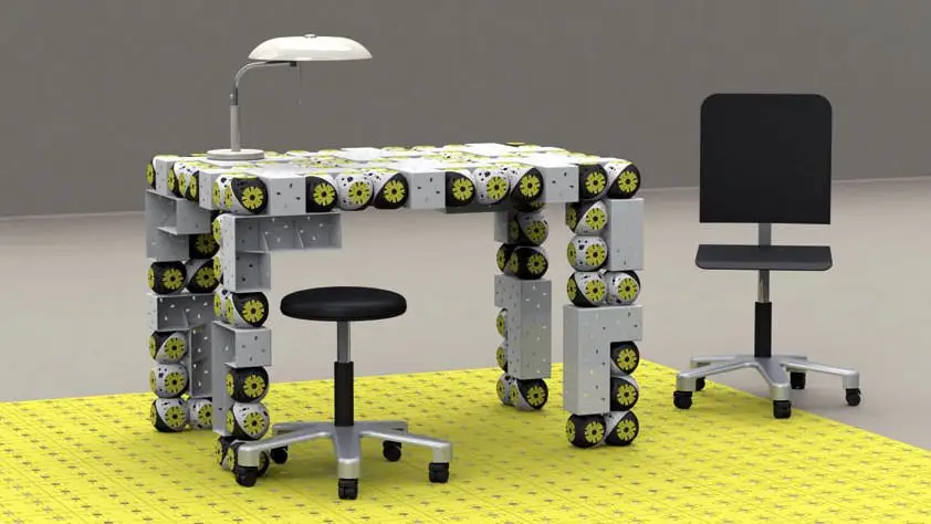 Inventie Incredibila! Roboti care se transforma in mobila! (VIDEO)