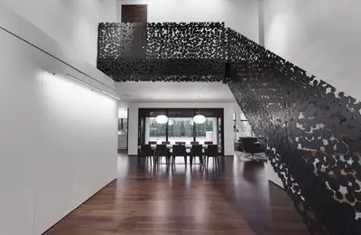 The Lace Iron Staircase for a Contemporary Interior Design