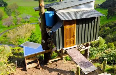 Amazing Treehouse Cabin with Retractable Bridge Controlled by Remote (VIDEO)