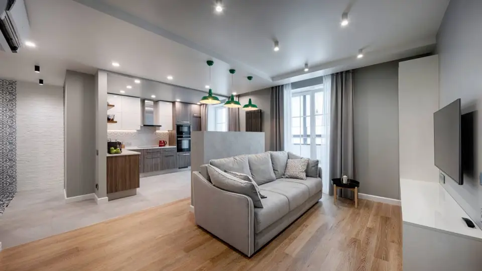 Contemporary Style in a Two-Bedroom Apartment Design