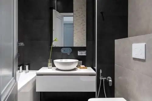 12+ modele de design alb-negru pentru baie