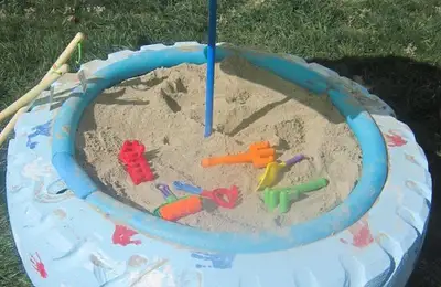 Playground: Sandpit in a Tire