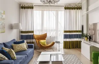Playing with Textiles and Patterns in a Two-Bedroom Apartment