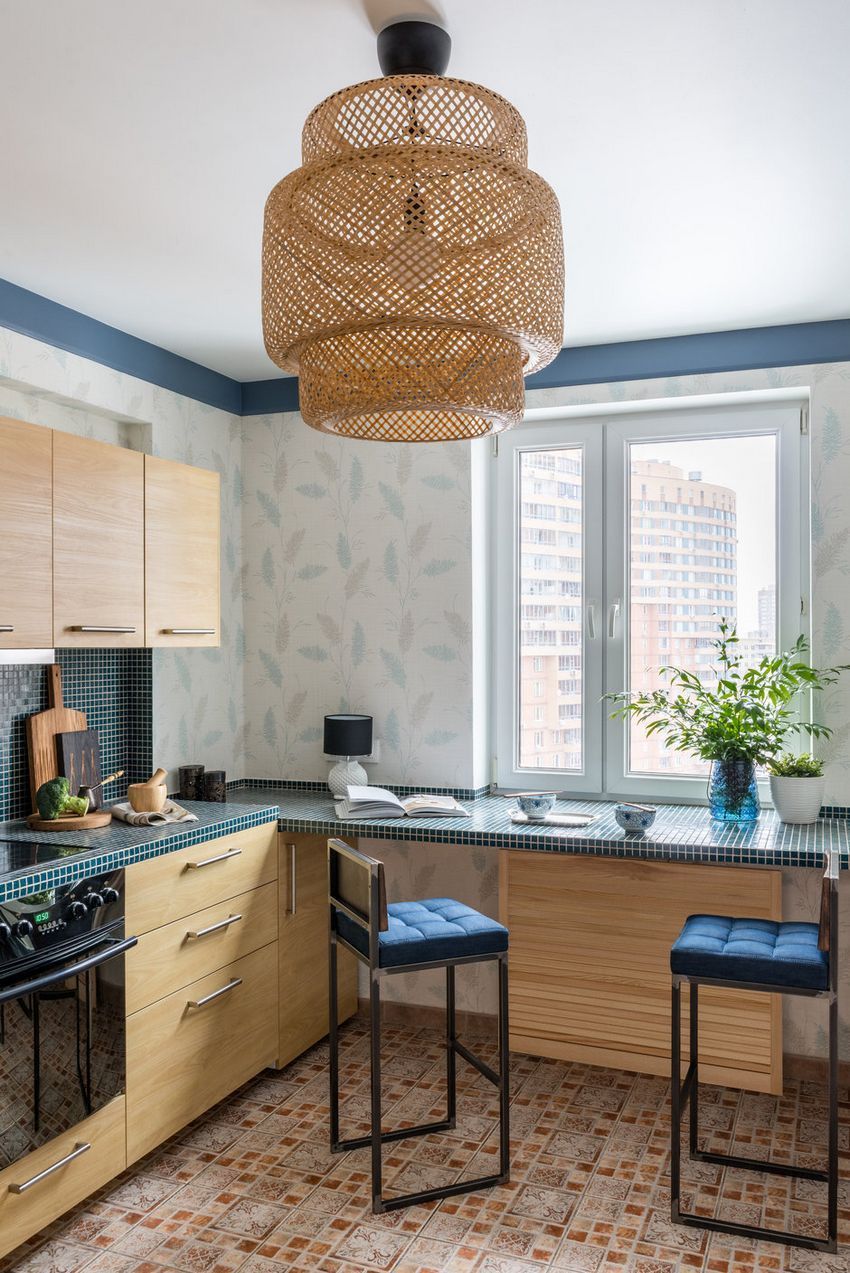 2-Bedroom Apartment Where Blue Dominates the Space