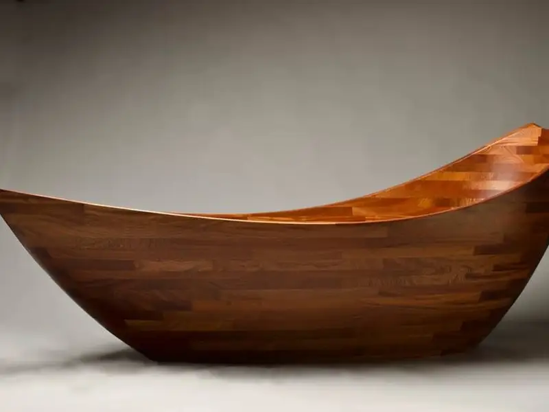 Mobila si obiecte sanitare senzationale sculptate in lemn