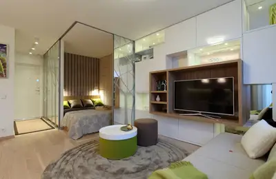 Unique Bedroom Design in a 34sqm Studio Apartment