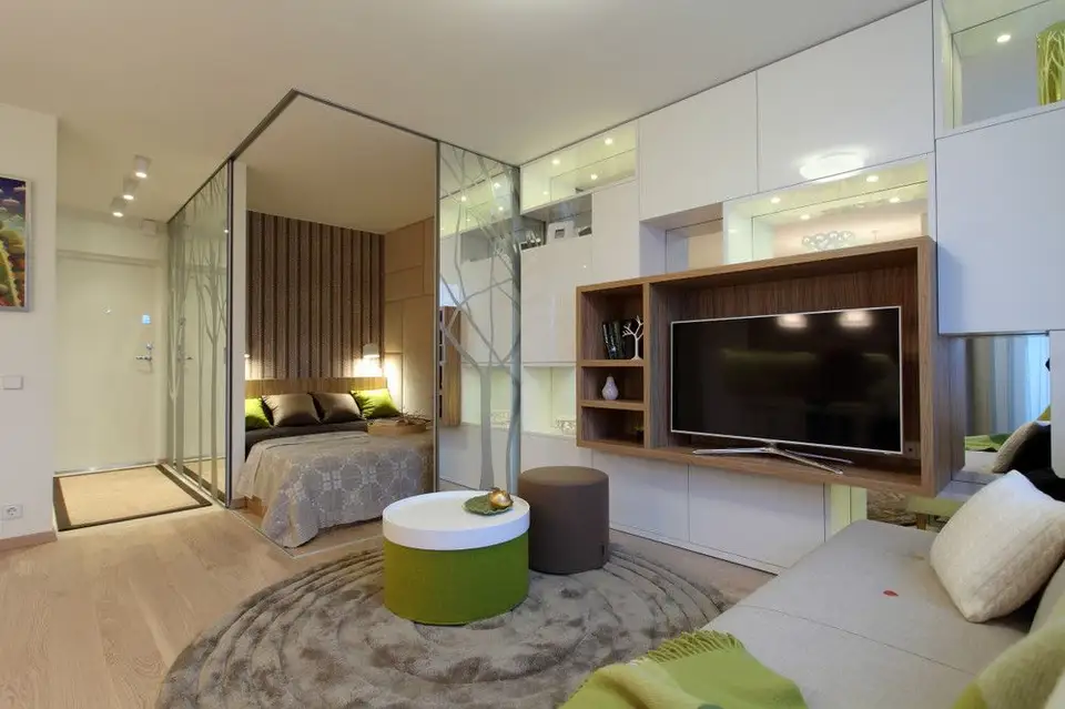 Unique Bedroom Design in a 34sqm Studio Apartment