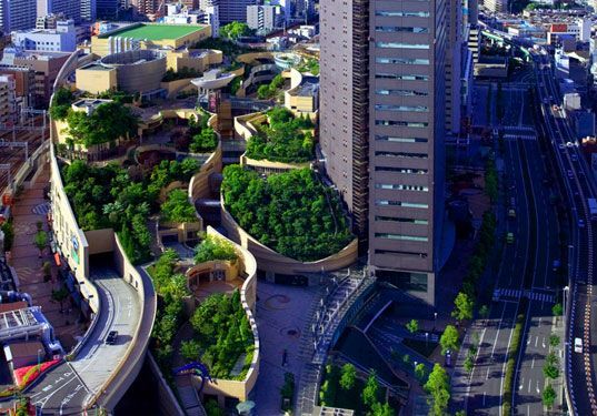Namba Parks din Japonia, mall-ul cu gradini amenajate pe 8 etaje