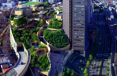 Namba Parks in Japan: The Mall with Gardens on 8 Floors