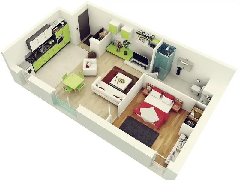 20 de idei de amenajare pentru un apartament cu doua camere