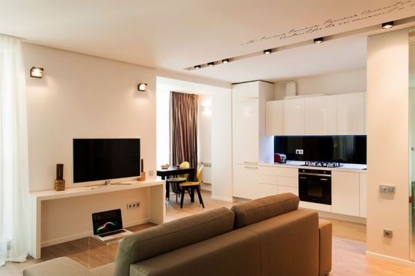 Apartament studio: decor simplu cu eficienta maxima