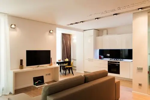 Apartament studio: decor simplu cu eficienta maxima