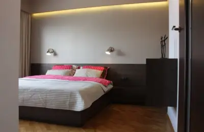 Before and After the Renovation of a Modern Bedroom