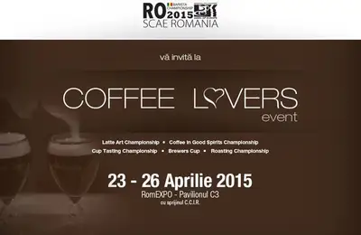 Coffee Lovers Event starts today at Romexpo