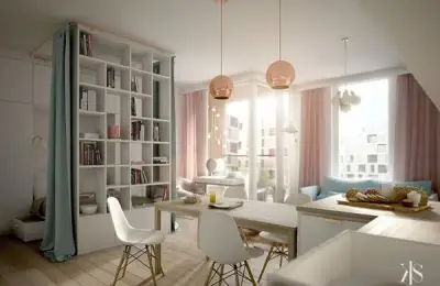 A Feminine Design for a Studio Apartment in Poland