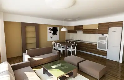 Kitchen and Living Room Renovation in Bucharest Apartment