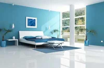 The Blue Bedroom Offers a More Restful Sleep