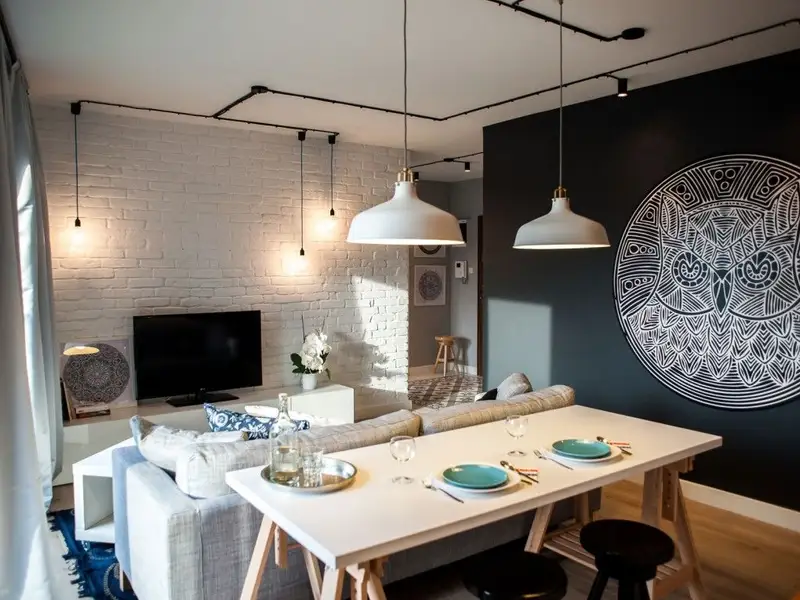 Decor original intr-un apartament de 2 camere