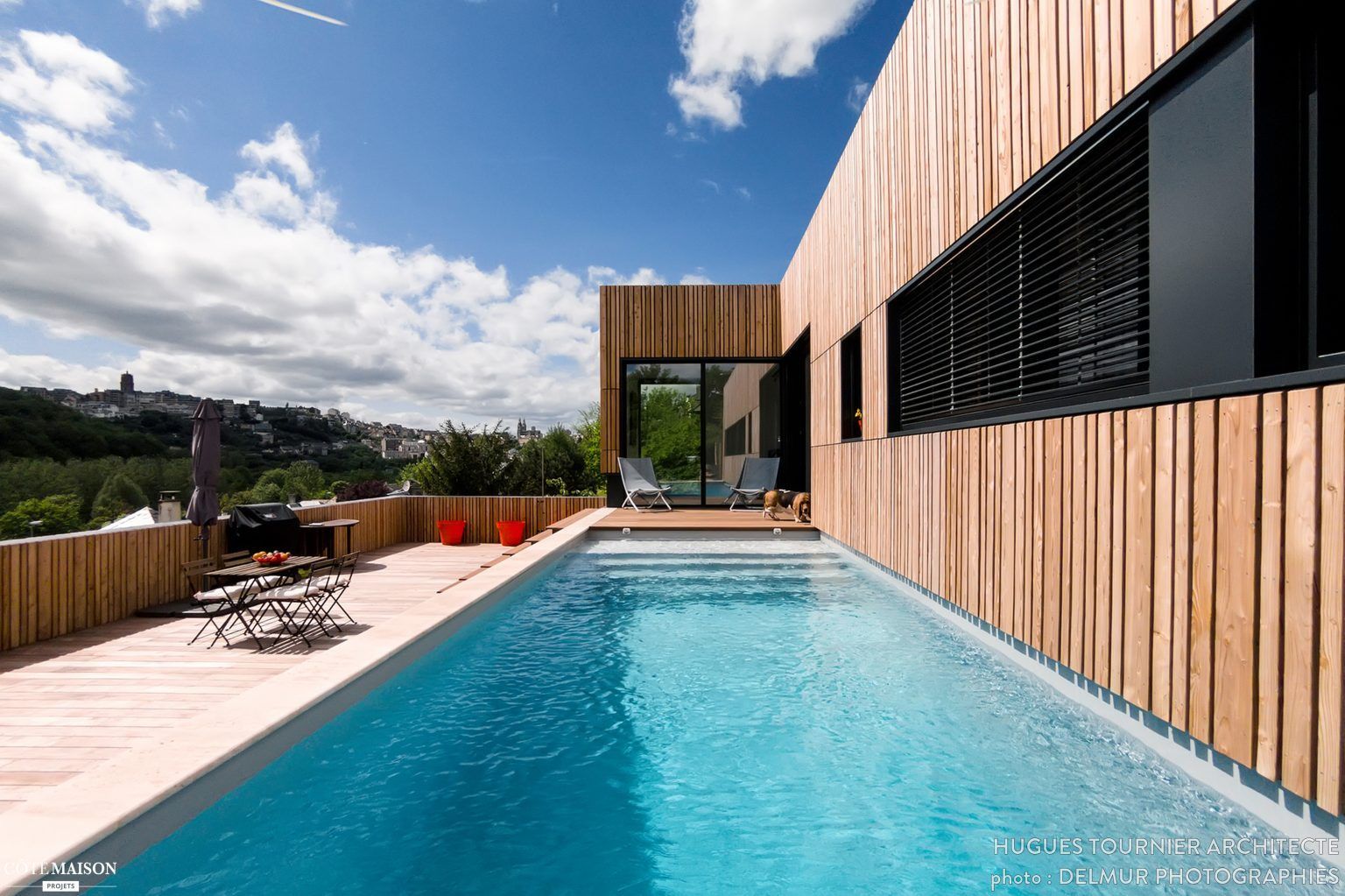 A Home in France: Example of a Vacation House Built on a Slope