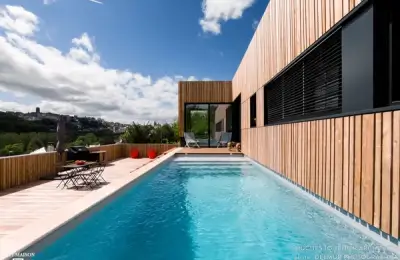 A Home in France: Example of a Vacation House Built on a Slope