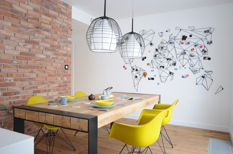 Apartment Design: Playful Patterns and Intense Colors