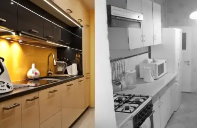 Before and After Functional Renovation for an 8 sq m Kitchen