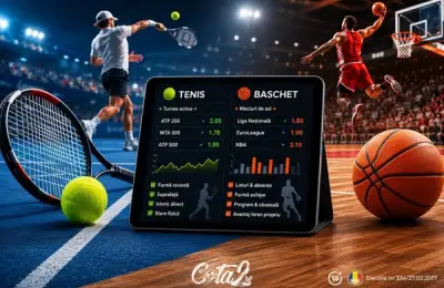 Ponturi tenis pentru turneele active și ponturi baschet pe meciurile de azi: ce analizezi?