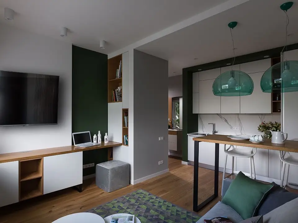 Two-Bedroom Apartment Furnished in 35 Square Meters