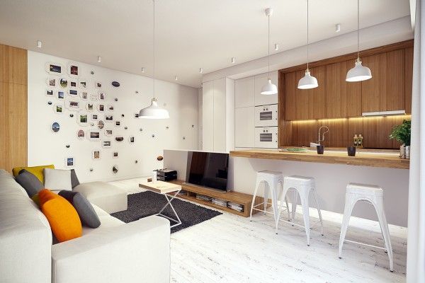 Apartament luminos decorat cu multa imaginatie