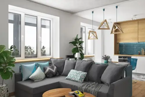 Apartament tineresc amenajat cu influente scandinave