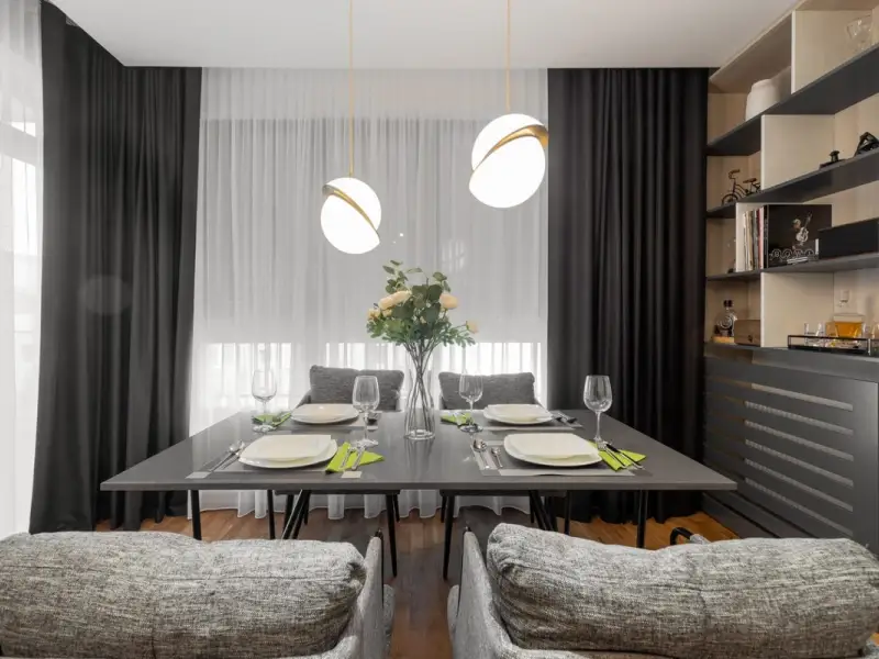 Fototapetul: laitmotiv in amenajarea unui apartament modern de 3 camere