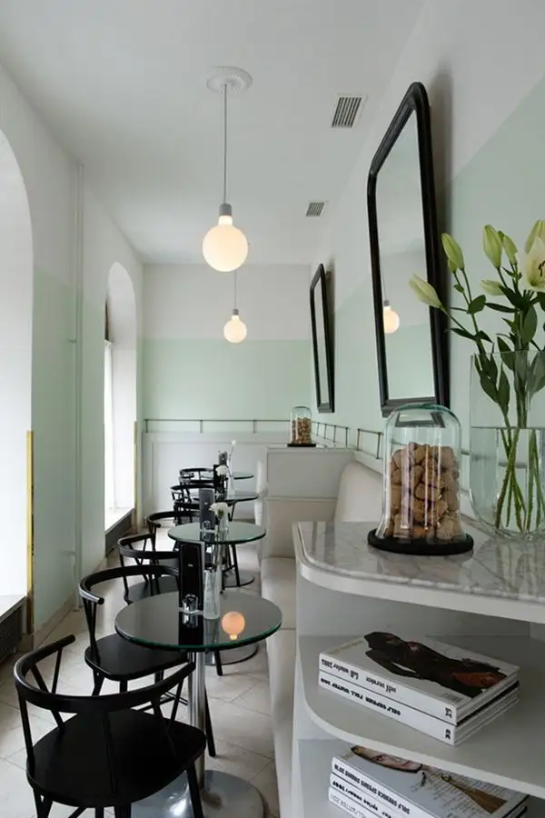 Black and White Interiors for Spacious Homes