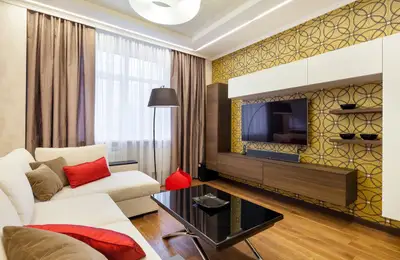 Modern Design with Colorful Accents in a Two-Bedroom Apartment