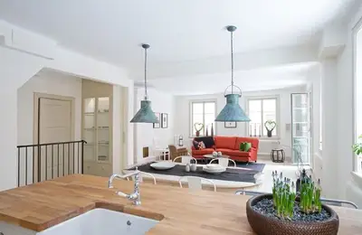 Rustic Style Apartment with Industrial Accents