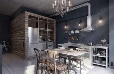 Industrial Chic Apartment of 40 Square Meters