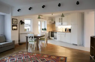 Minimalist Apartment in Bucharest's Old Town Exuding a Relaxed Atmosphere