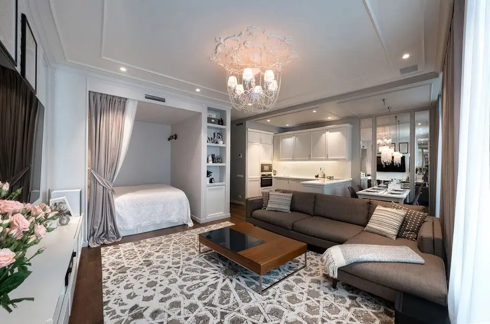 Classic Style with Modern Accents in the Design of a 67 sq m Apartment for a Family of Four