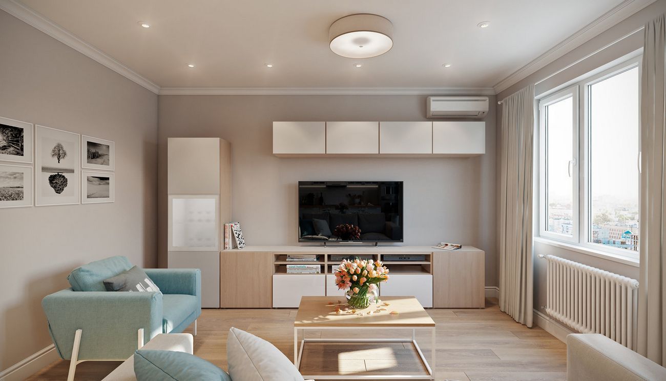 Design Project for a 65 sq m Apartment