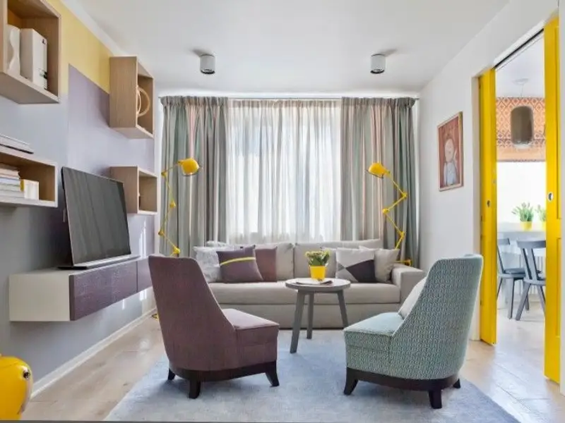 Spatiu elegant amenajat intr-un apartament de 2 camere