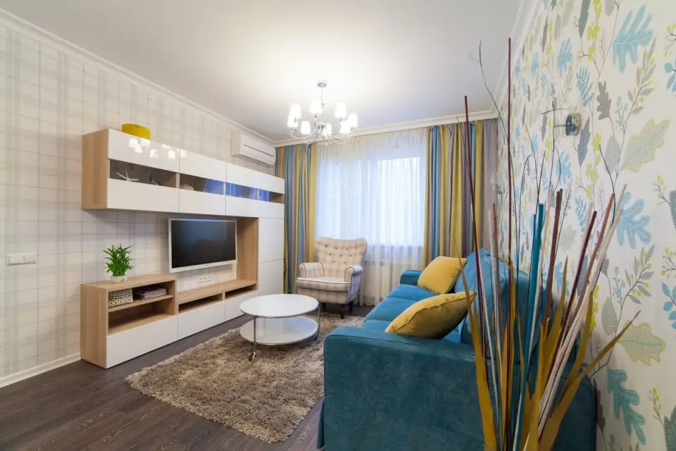 Cheerful and Colorful Design in a 3-Bedroom Apartment