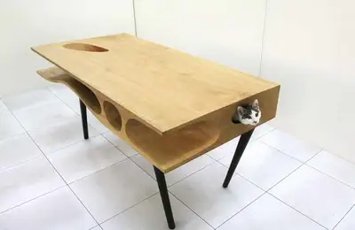 CATable or PISImasa: The Desk That Will Help You Work If You Have a Cat!