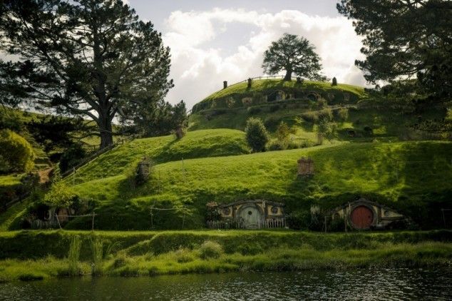 Casele subterane din Hobbiton, Noua Zeelanda