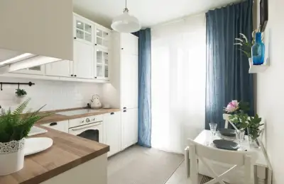 Scandinavian Design with Classic Accents for a Small Apartment